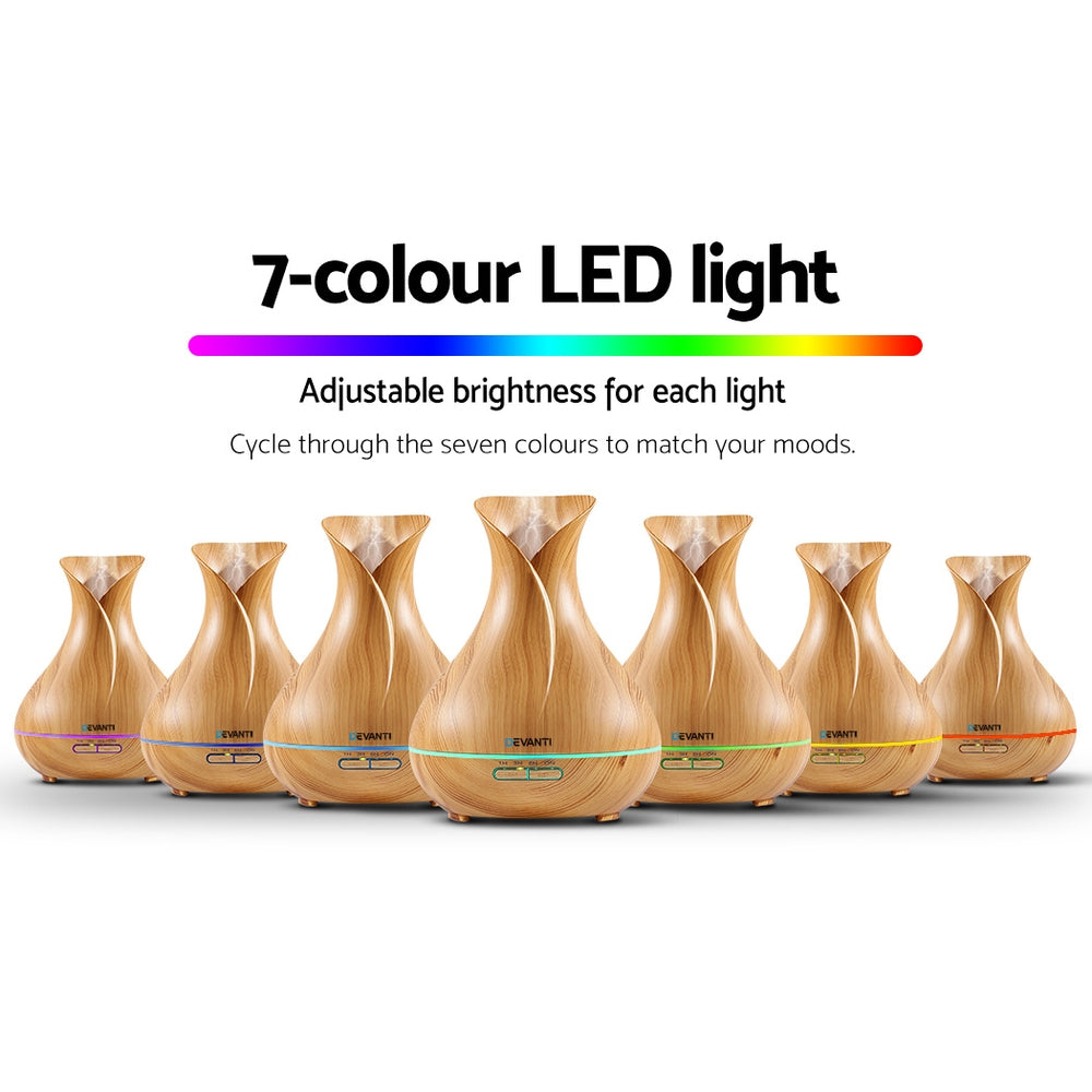 Light Wood 400ml 4-in-1 Aroma Diffuser