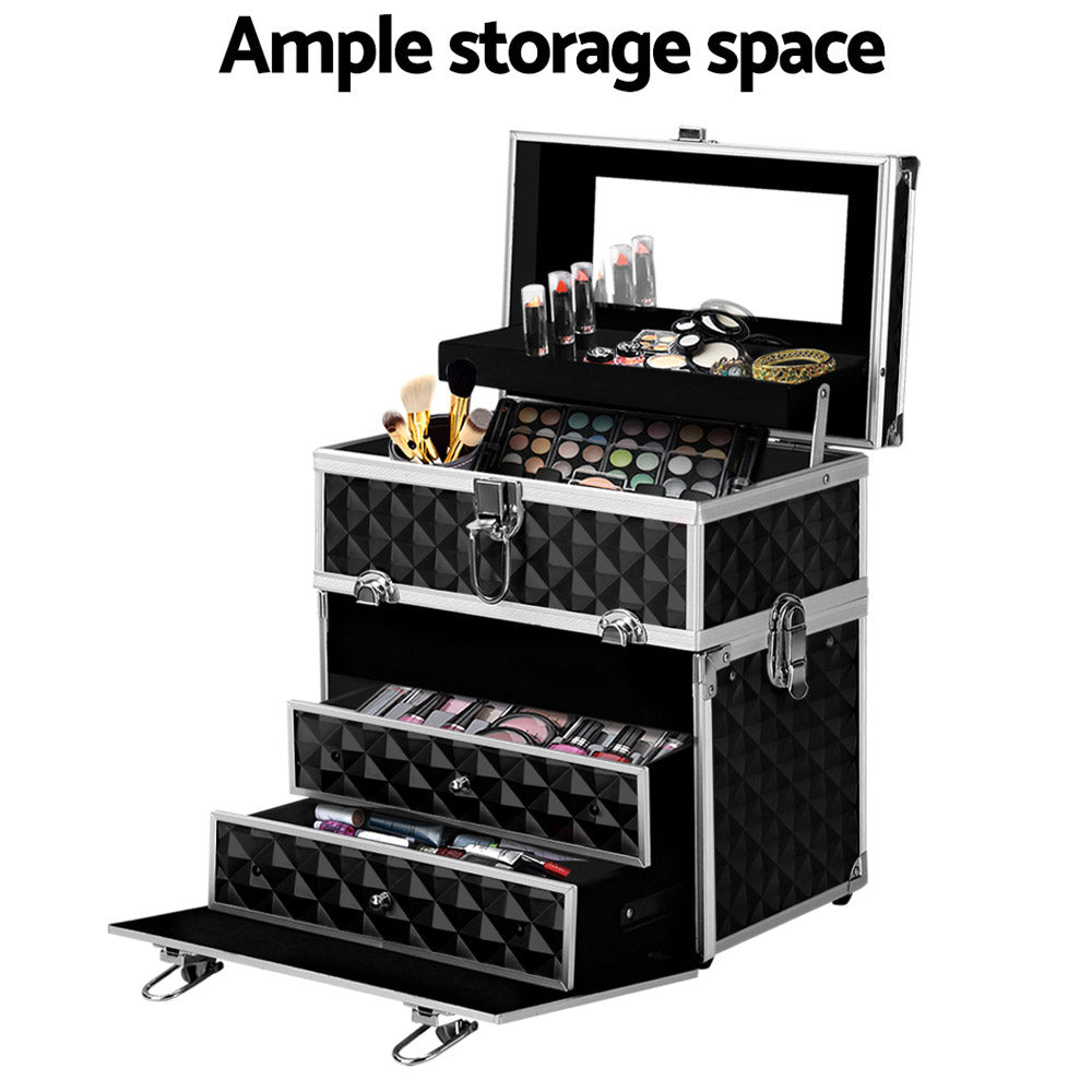 Embellir Portable Beauty Case Diamond Black