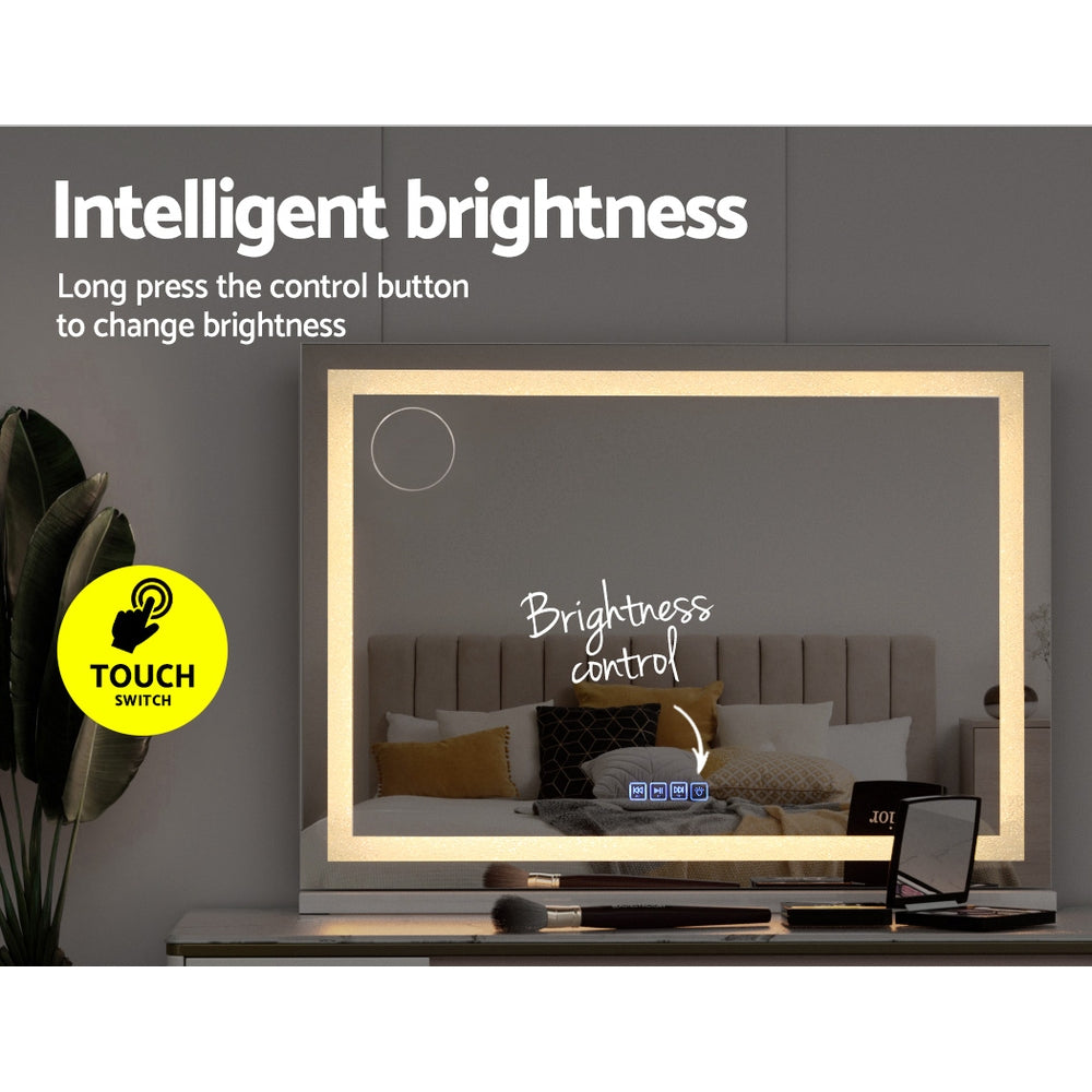 Embellir Bluetooth LED Crystal Vanity Mirror 80x58cm