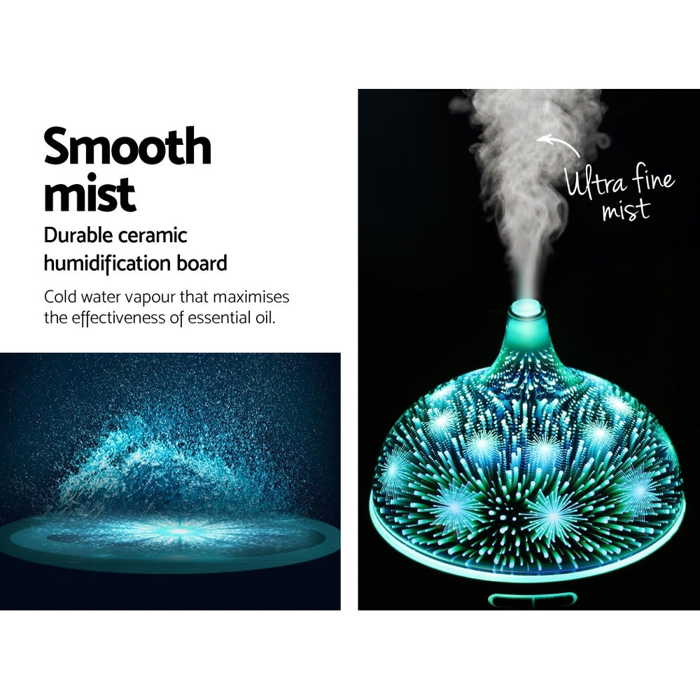 Aroma Diffuser 4-in-1 3D Glass 400ml