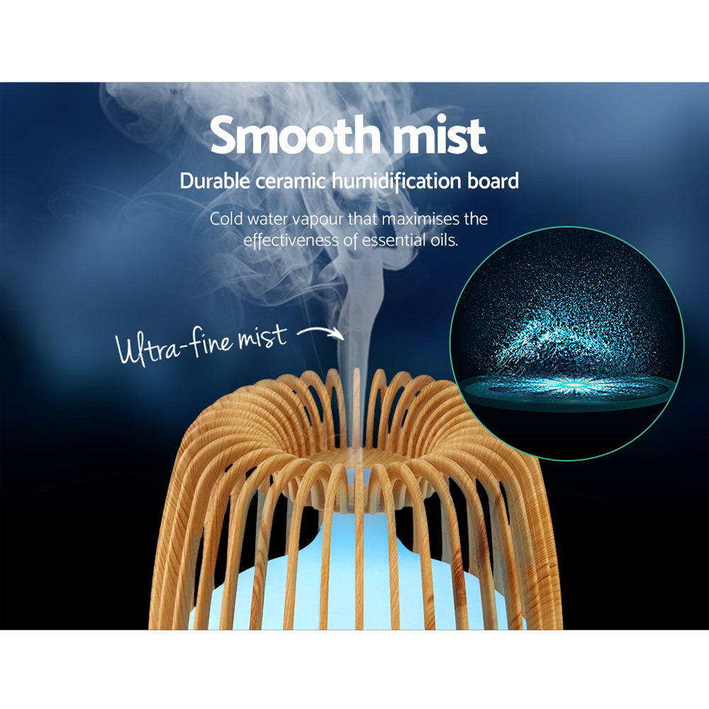 Aroma Diffuser 500ML 4-in-1 Light Wood