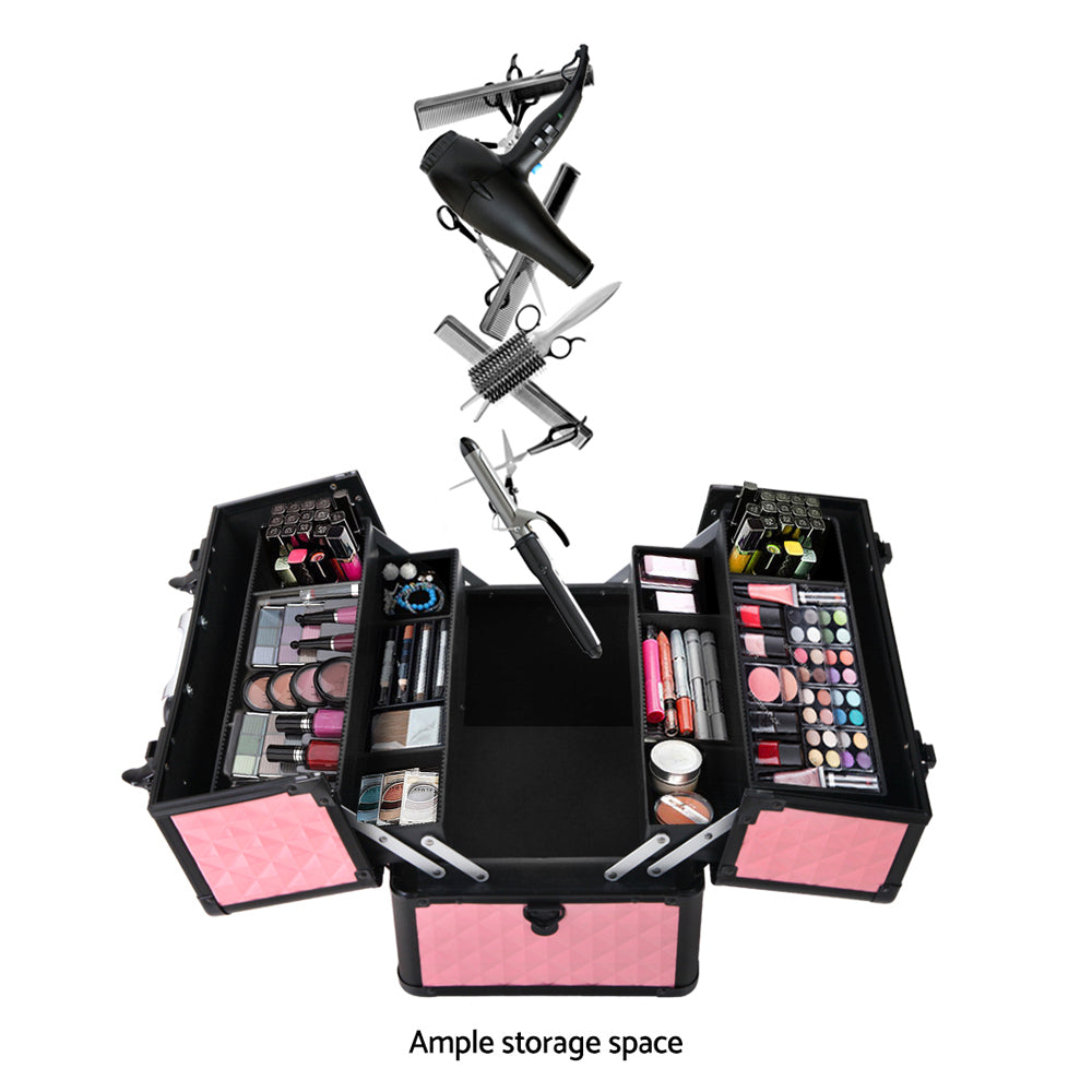 Embellir Beauty Makeup Case - Diamond Pink