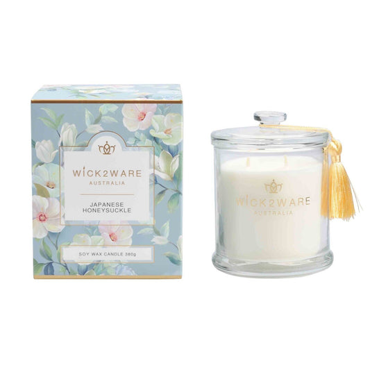 Wick2Ware Scented Candle Japanese Honeysuckle 380g