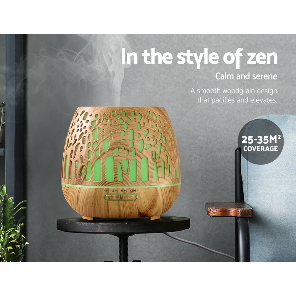 Aroma Diffuser 4-in-1  Wood Grain 400ml