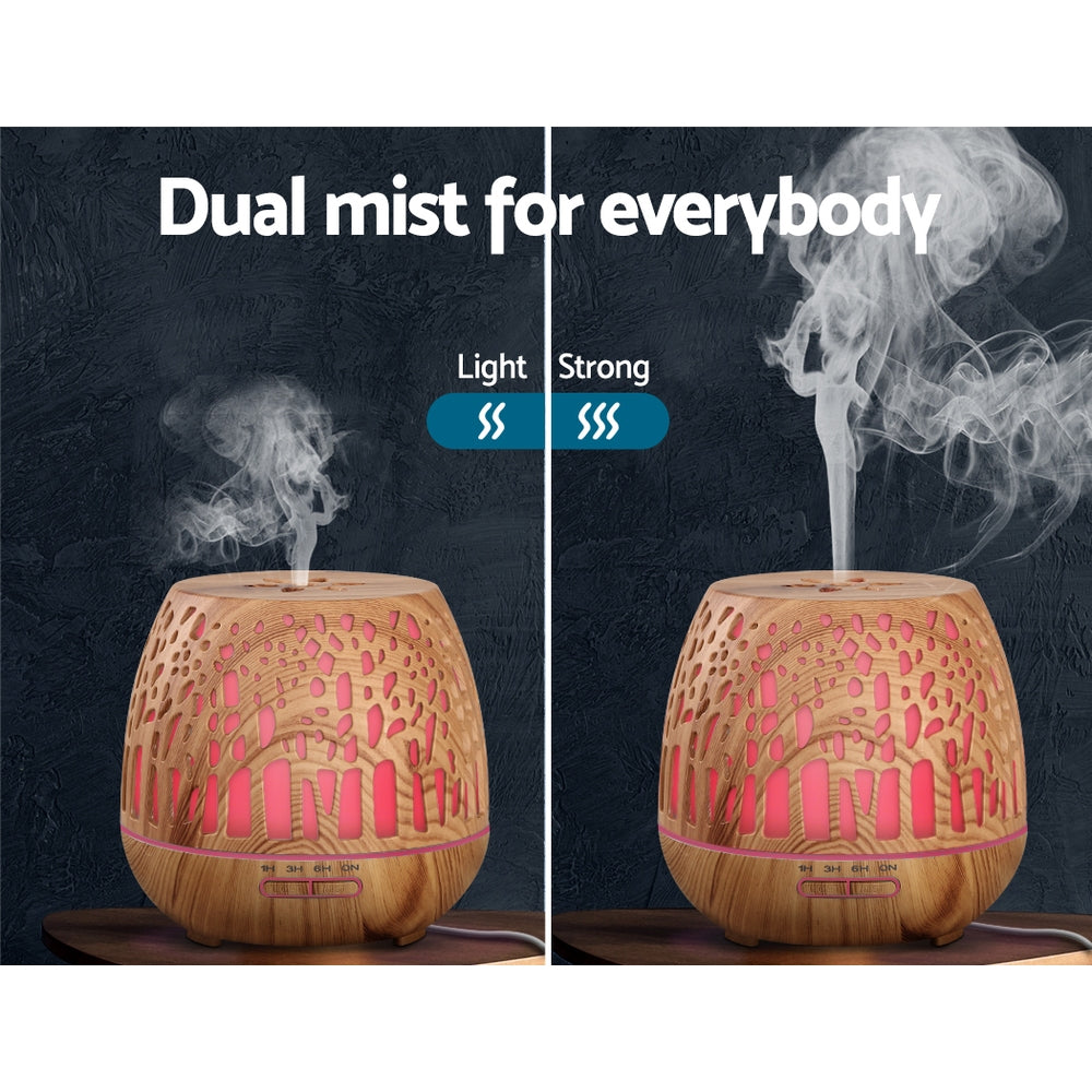 Aroma Diffuser 4-in-1  Wood Grain 400ml