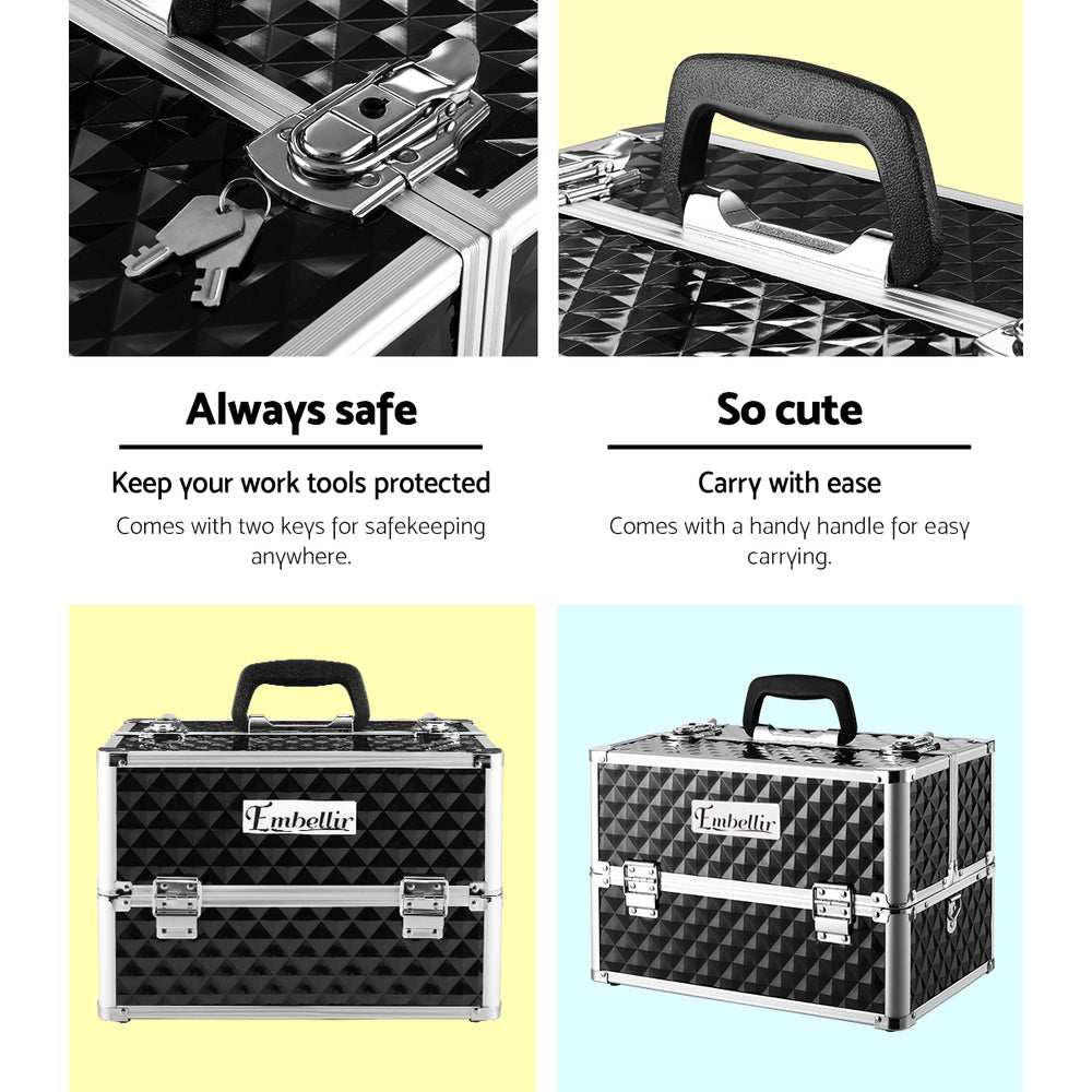 Embellir Portable Beauty Case - Diamond Black