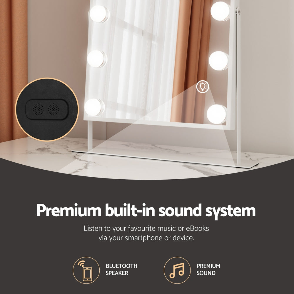 Embellir Bluetooth Makeup Mirror 30x40cm with LED