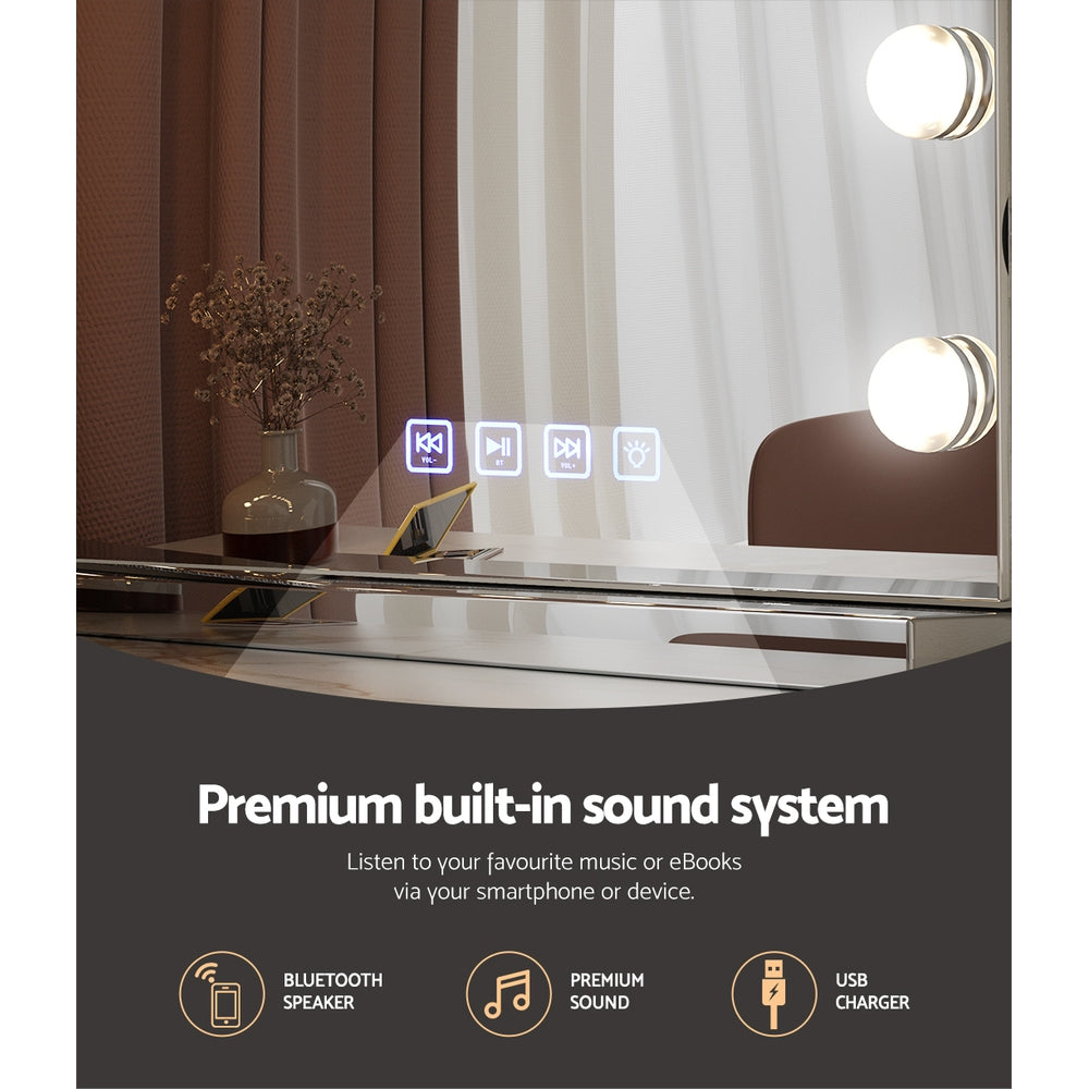 Embellir Bluetooth LED Makeup Mirror 58x46cm