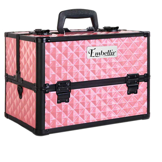 Embellir Beauty Makeup Case - Diamond Pink
